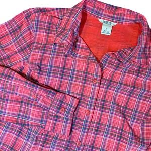 Duluth Women's Duluth Flex Sidewinder Vented Long Sleeve Plaid Shirt Size Medium